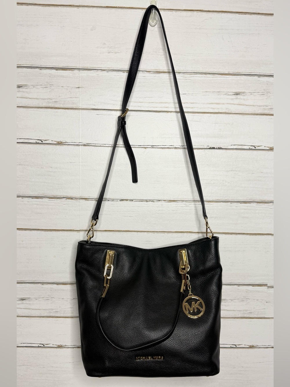Michael Kors Black Pebbled Leather Bag - Picture 13 of 13